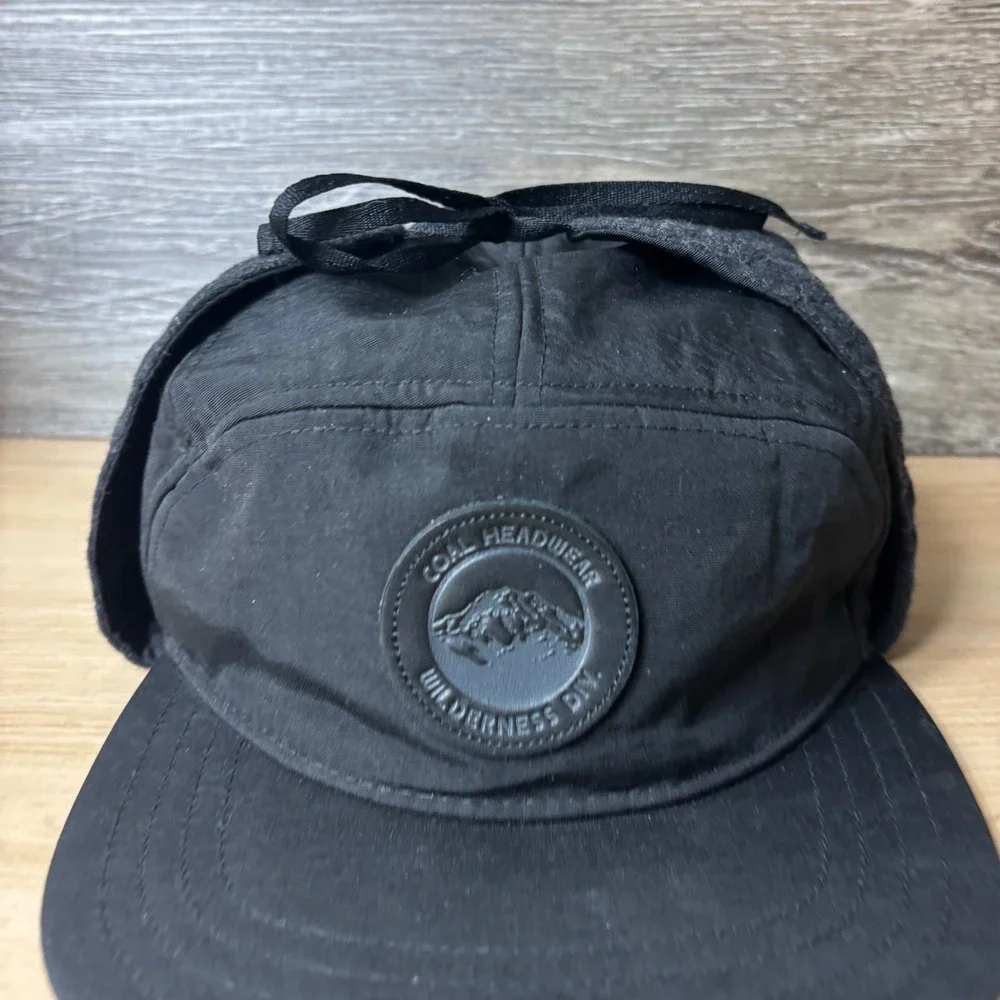 Coal Headwear Hat Cap Mens Medium Black Flip Down Trapper Winter Outdoors